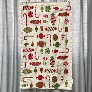Crate & Barrel Dish Towel Tea Towel Holiday Candy: Candy Canes, Mints etc.